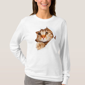 Peek-A-Boo Cat T-Shirt