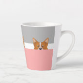 "Peek a Boo" Corgi Dog | Latte Mok (Rechts)