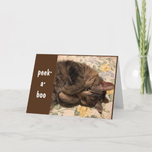 PEEK-A-BOO EN *CONGRATULATIES* AAN U! KAART