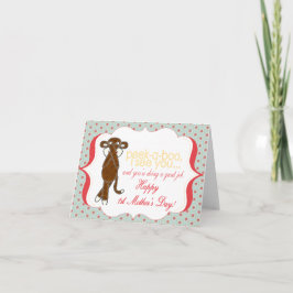 PeeK-A-Boo First-Moederdag-kaart Kaart