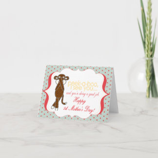 PeeK-A-Boo First-Moederdag-kaart Kaart