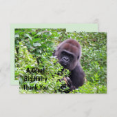 Peek-A-Boo Gorilla - Merci Cartes (Devant / Derrière)
