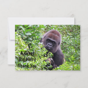 Peek-A-Boo Gorilla - Merci Cartes