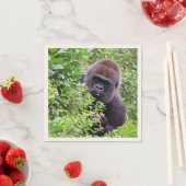 Peek-A-Boo Gorilla Napkins Servet (Insitu)