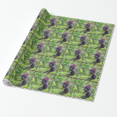 Peek-A-Boo Gorilla Wrapping Paper Roll Cadeaupapier (Uitgerold)