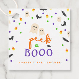 Peek a Boo Halloween Baby shower Bedankjes Labels