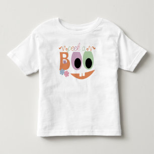 Peek-a-Boo Halloween Jack-o-lantaarn Kinder Shirts