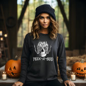 Peek A Boo Halloween Spooky Horror Skull Trui