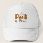 Peek A Boo Halloween T-shirts en cadeautjes Trucker Pet (Voorkant)