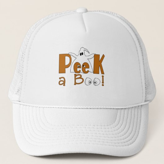 Peek A Boo Halloween T-shirts en cadeautjes Trucker Pet (Voorkant)