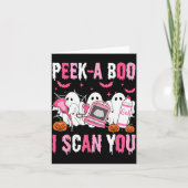Peek A Boo I Scan You Soky Sonographer Ultrasound Kaart (Voorkant)