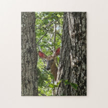 Peek-a-boo I see you Deer Puzzle