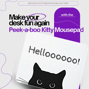 Peek-a-Boo Kat Mousepad Muismat