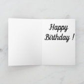 Peek-a-boo kitten Birthday Kaart (Binnen)