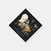 Peek-A-Boo | Little Ghost Halloween Baby shower Servet (Hoek)