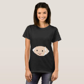Peek-A-Boo moederschap T-Shirt (Voorkant volledig)