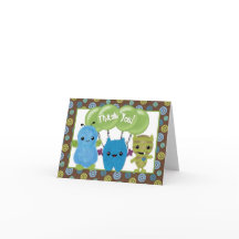 Peek a Boo MONSTERS Dank u PABC notitiekaart