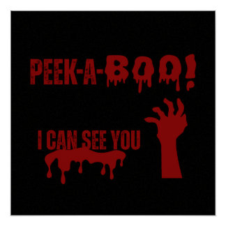 Peek a boo perfect poster
