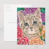 "Peek-a-Boo" postcard Feestdagenkaart (Voorkant / Achterkant)