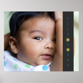 Peek A Boo Schattig Baby Poster