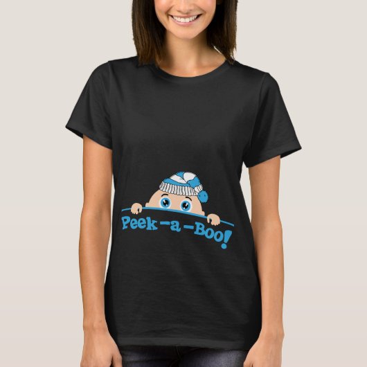 Peek a Boo Winter T-shirt (Voorkant)