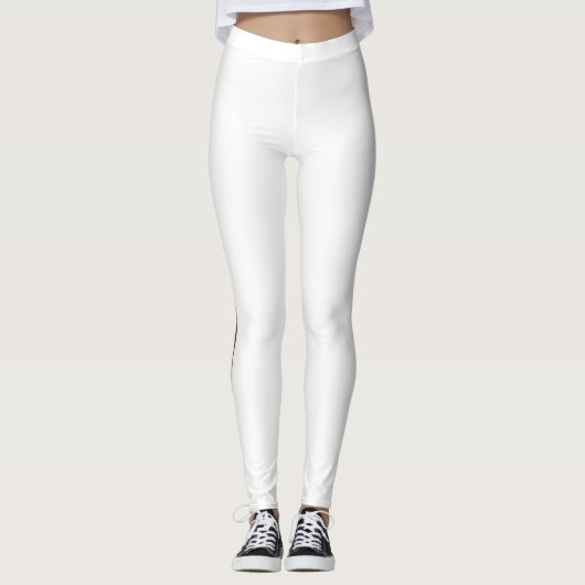 Peek-a-boo zijstreep donkerbruin zwart huidvlees leggings (Voorkant)