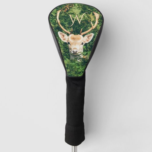 Peek a Deer Persoonlijk Initiaal Golfheadcover (Voorkant)