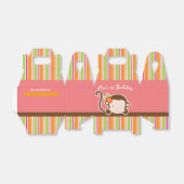 Peek een boek Aap Safari Gestreepte Party Favor Do Bedankdoosjes (Uitgevouwen)