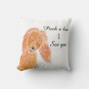 Peek een boek Hond Kussen