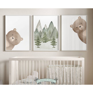 Peek Woodland Beer Nursery Prints