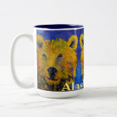 PeekaBear de l'Alaska 15oz de café Mug (Gauche)