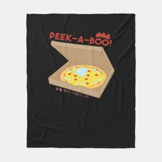 Peekabo Basic & Grappig ontwerp Fleece Deken (Voorkant)