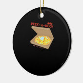 Peekabo Basic & Grappig ontwerp Keramisch Ornament (Links)