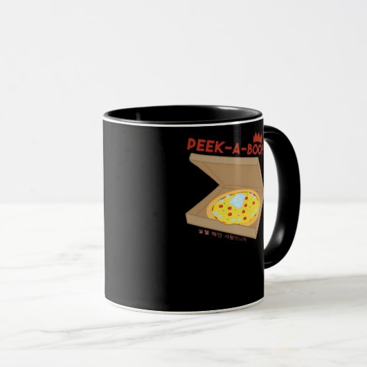 Peekabo Basic & Grappig ontwerp Mok (Voorkant rechts)