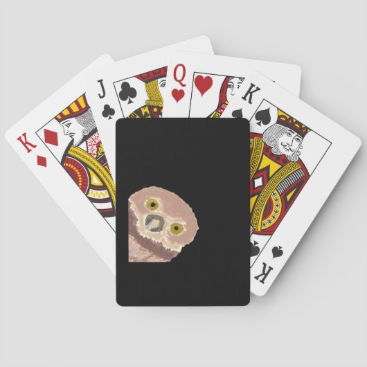 Peekabo Grappig Ontwerp Voor Halloween Pokerkaarten (Achterkant)