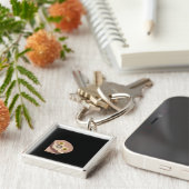 Peekabo Grappig Ontwerp Voor Halloween Sleutelhanger (Zijkant)