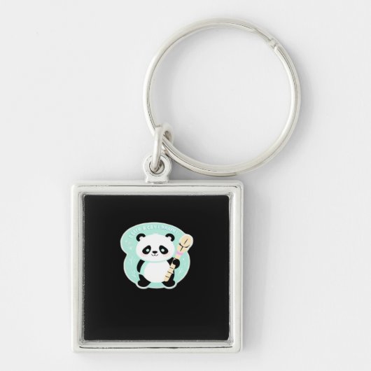 Peekabo Panda Sleutelhanger (Voorkant)
