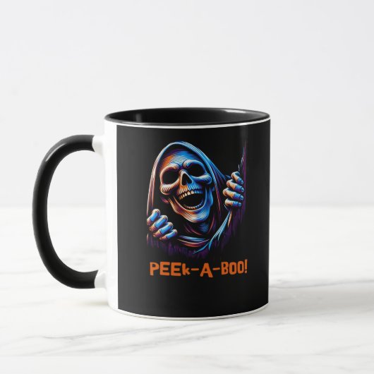Peekabo Poltergeist Prankster Mok (Links)