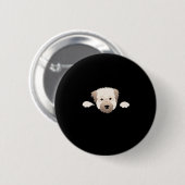 Peekabo Pup Ronde Button 5,7 Cm (Voorkant /achterkant)
