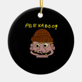 Peekabo Weird Man Keramisch Ornament (Voorkant)