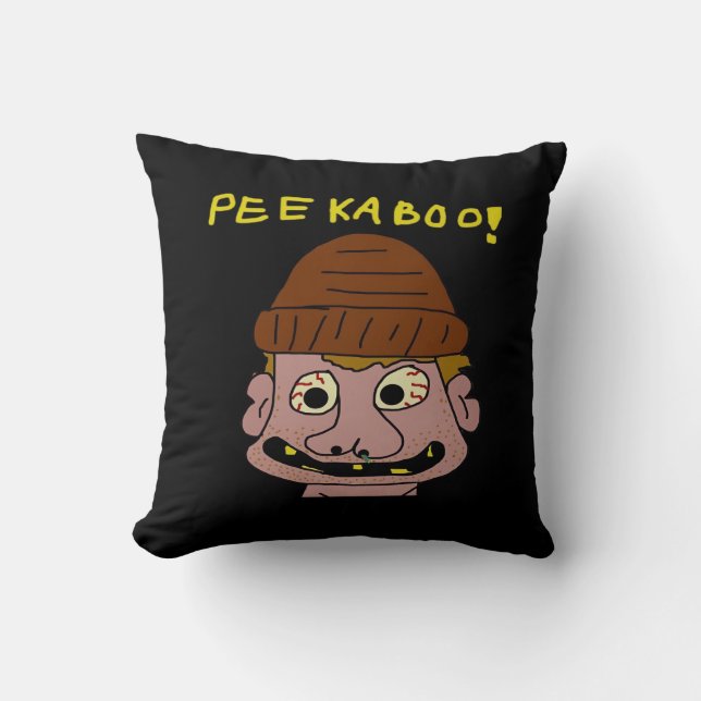 Peekabo Weird Man Kussen (Voorkant)