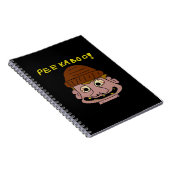 Peekabo Weird Man Notitieboek (Rechterzijde)