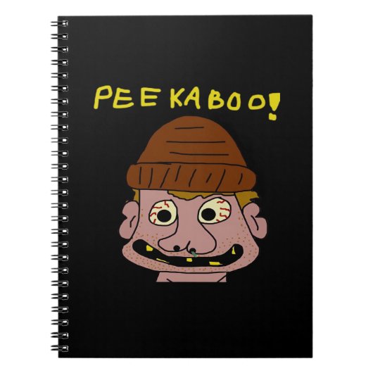 Peekabo Weird Man Notitieboek (Voorkant)