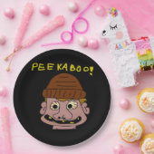 Peekabo Weird Man Papieren Bordje (Feest)
