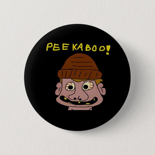 Peekabo Weird Man Ronde Button 5,7 Cm (Voorkant)