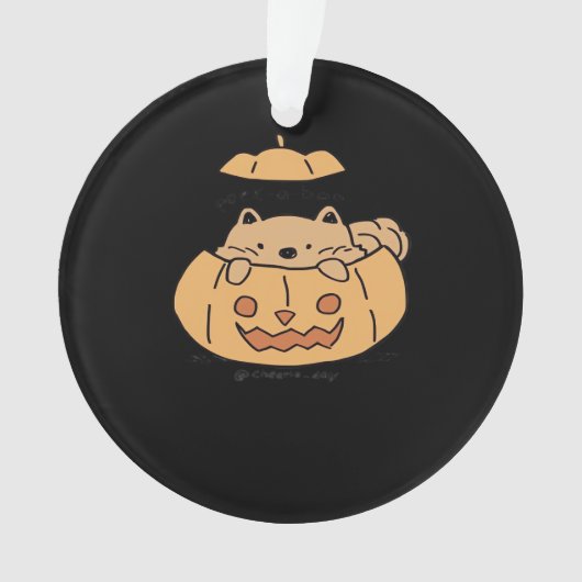 Peekaboo Autumn Vibes Ornament (voorkant)