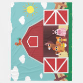 Peekaboo Barn Daytime Landscape Group 1 Fleece Deken (Voorkant)