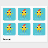 Peekaboo Barn Easter | Bandit the Chick Vierkante Sticker (Vel)
