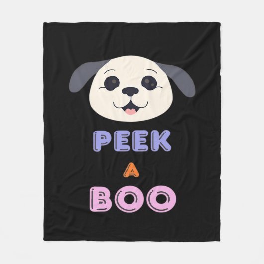 Peekaboo Basic-ontwerp Fleece Deken (Voorkant)