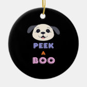 Peekaboo Basic-ontwerp Keramisch Ornament (Voorkant)